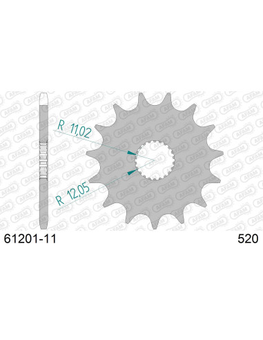 Kit chaîne alu APRILIA 280 CLIMBER 1992-1996   