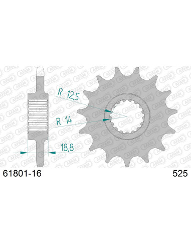 Kit chaîne alu APRILIA RSV4 1100 FACTORY 2019-2022   