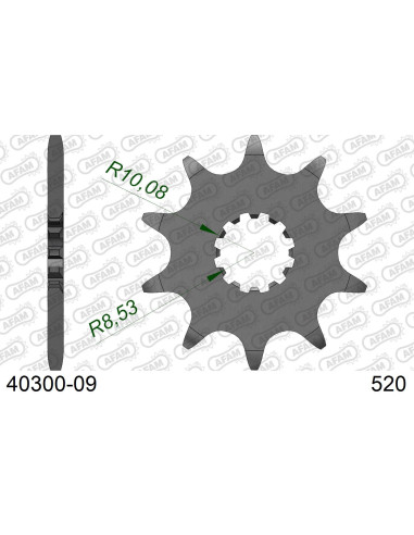 Kit chaîne alu BETA 125 EVO 2009-2022   