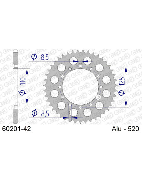 Kit chaîne alu BETA 247 REV 3 2001-2002   