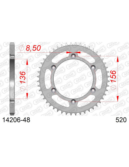 Kit chaîne acier SHERCO SE 300 2021-2023   