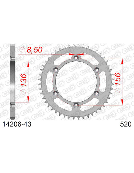 Kit chaîne acier SHERCO SMF 500 2020-2021   