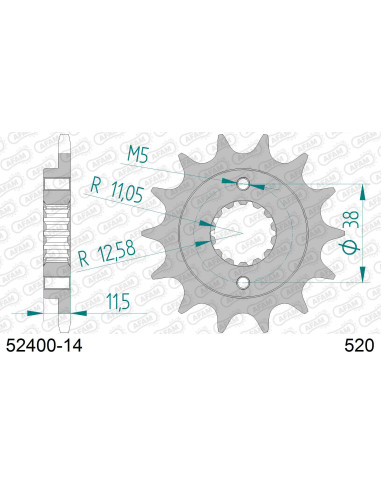 Kit chaîne acier DUCATI 350 SPORT,SS 1992-1994   
