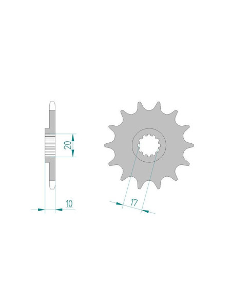 Kit chaine DID  ALU HUSQVARNA CR 125 ANTIBOUE 2002 à 2013