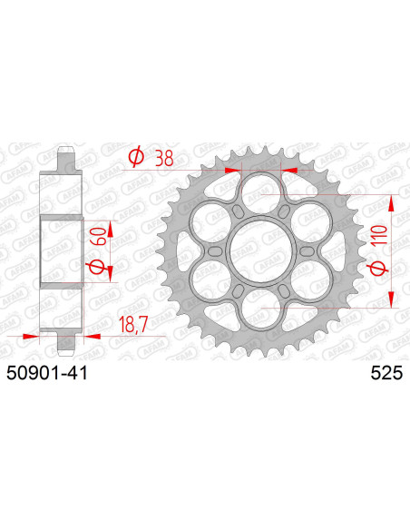 Kit chaîne acier DUCATI 1100 PANIGALE V4 / S 2018-2022   