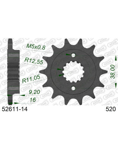 Kit chaîne alu DUC 748 STRADA-SP FOR PCD1 1995-1999   