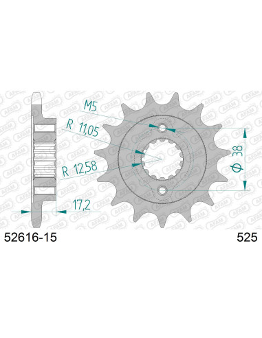 Kit chaîne alu DUC 796 MONSTER FOR PCD2 2010-2014   