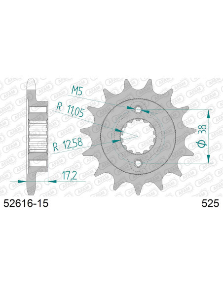 Kit chaîne alu DUC 796 MONSTER FOR PCD2 2010-2014   