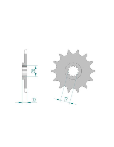 Kit chaine DID  ALU HUSQVARNA WR 125 ANTIBOUE 1998 à 2013