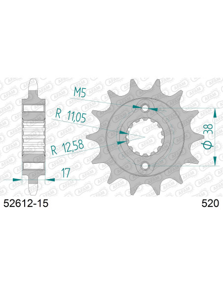 Kit chaîne alu DUCATI 900 MONSTER 2000-2001   