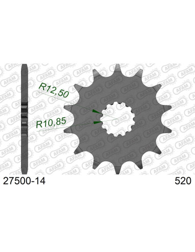 Kit chaîne acier FANTIC XX 250 2021-2022   