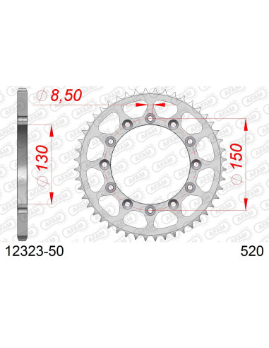 Kit chaîne acier FANTIC XXF 250 2022   