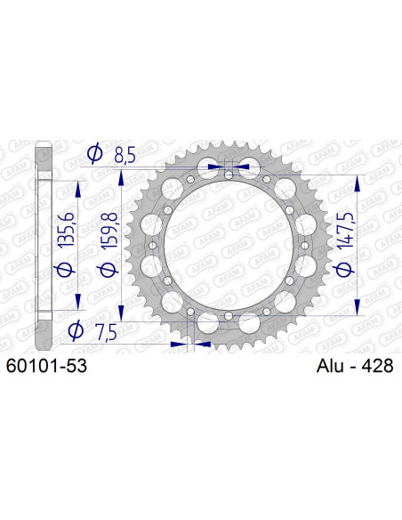 Kit chaîne alu FANTIC 200 TRIAL TX350 1982   