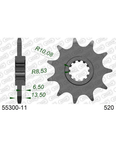Kit chaîne alu FANTIC 245/247 KRO 1989-1990   