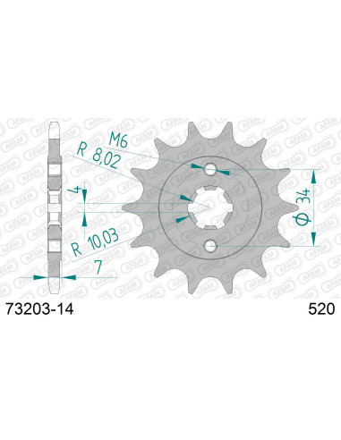 Kit chaîne acier HVA SVARTPILEN 125 2021-2022   