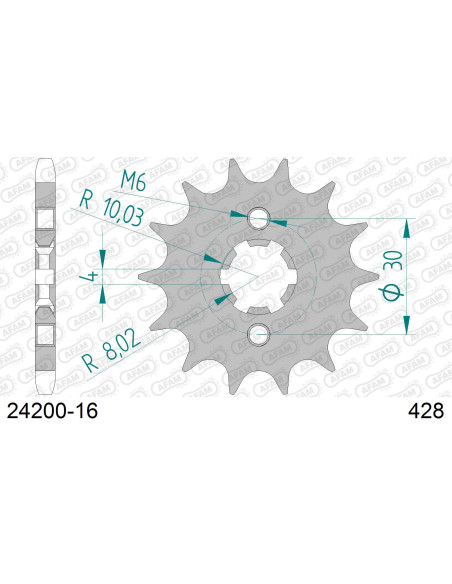 Kit chaîne alu HUSQVARNA CH 125 WXE 2005-2005   