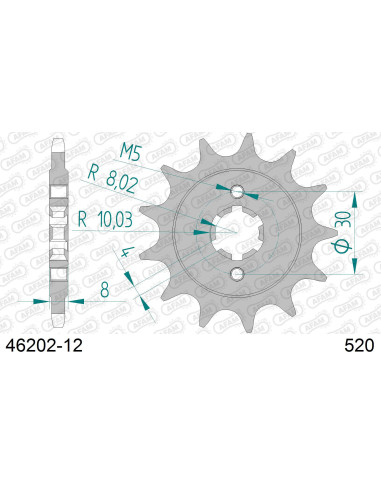 Kit chaîne alu HUSQVARNA CR 125 1990-1994   