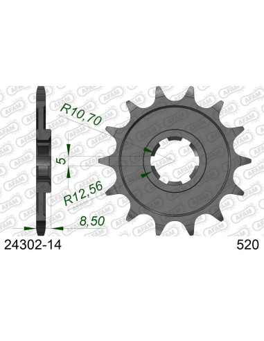 Kit chaîne alu HUSQVARNA CR 250 1992-1994   