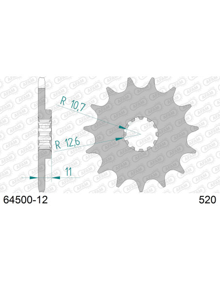 Kit chaîne alu HUSQVARNA TE 350 1992-1995   