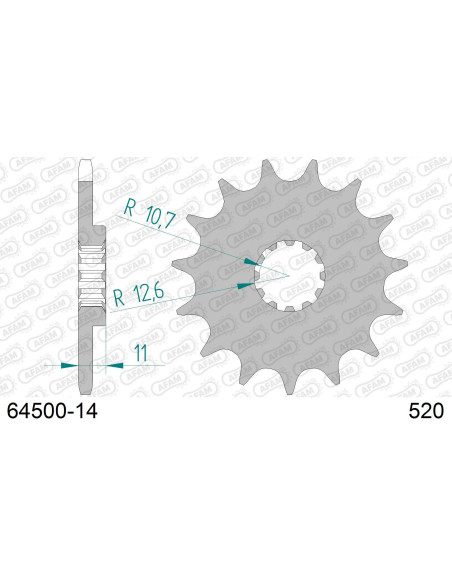 Kit chaîne alu HUSQVARNA TE 510 1990-1991   