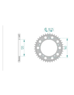 AFAM COURONNE ALU au pas de 520