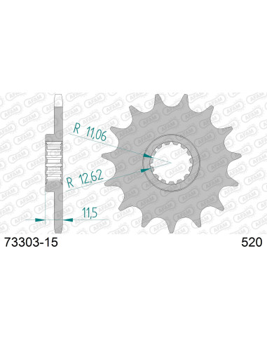 Kit chaîne alu KTM XC 620 LC4 1994-2001   