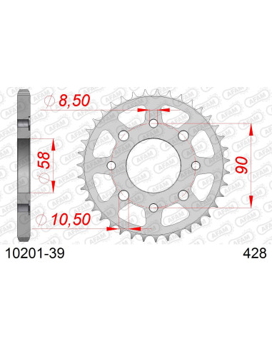 Kit chaîne acier KYMCO 125 HIPSTER II 2006-2007   