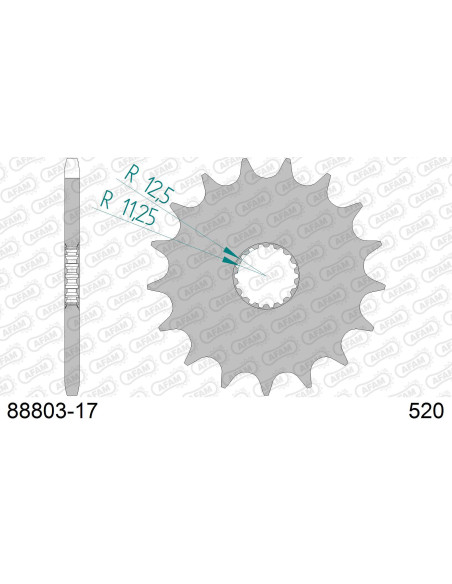 Kit chaîne acier TRIUMPH 900 BONNEVILLE T100 2017-2023   