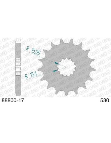 Kit chaîne acier TRIUMPH 1000 DAYTONA 1991-1992   