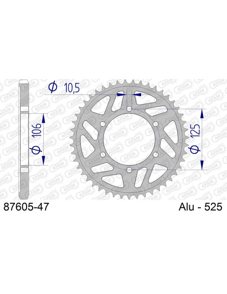 Kit chaîne alu TRIUMPH 675 STREET TRIPLE 2013-2016   