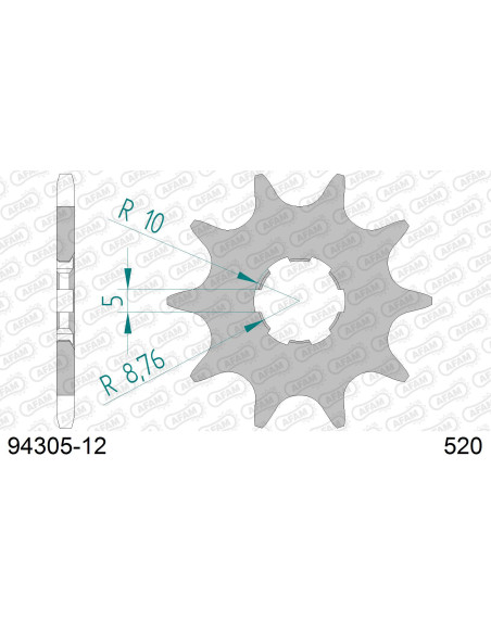 Kit chaîne alu JCM 233/333 BRAKE DISQ   