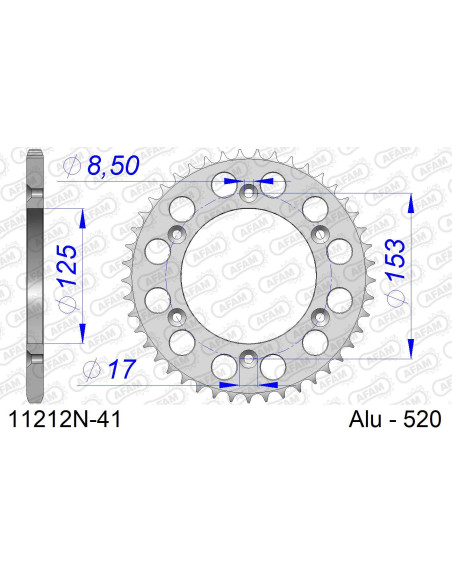 Kit chaîne alu HM / HONDA CRM 250 2002-2006   