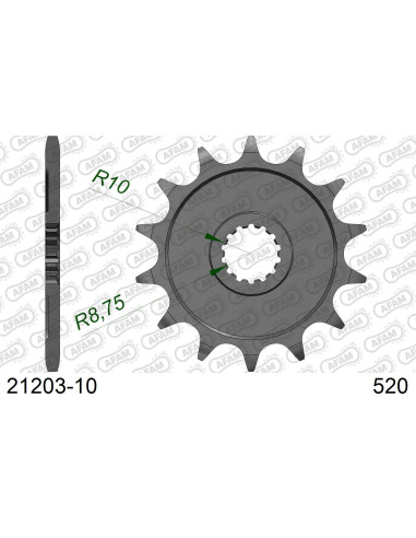 Kit chaîne alu SCORPA 250 SY RACING 2004-2005   