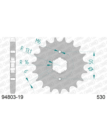 Kit chaîne alu LAVERDA SF 750 1974-1977   
