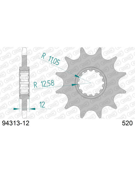Kit chaîne acier GAS-GAS EC 200 E4 2019-2020   