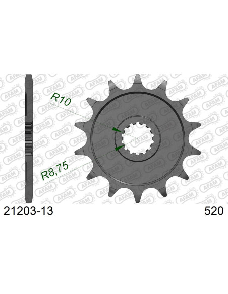Kit chaîne alu GAS-GAS EC 125 ENDURO 2000-2002   