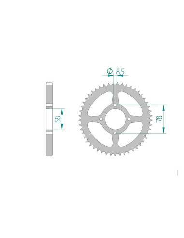 Kit chaine DID  ACIER HYOSUNG GV 125 C 2011 à 2012
