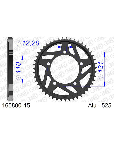 Kit chaîne alu BMW S 1000 RR 2014-2018   