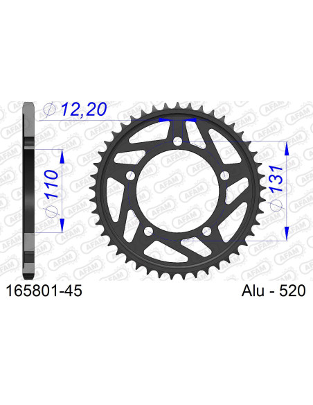 Kit chaîne alu BMW S 1000 RR RACE #520 2014-2018   