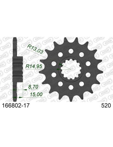 Kit chaîne alu BMW S 1000 RR #520 RACE 2019-2022   