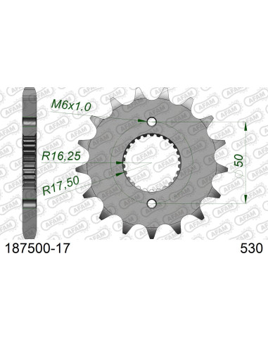 Kit chaîne acier ROYAL ENFIELD TRIALS 500 2019-2020   
