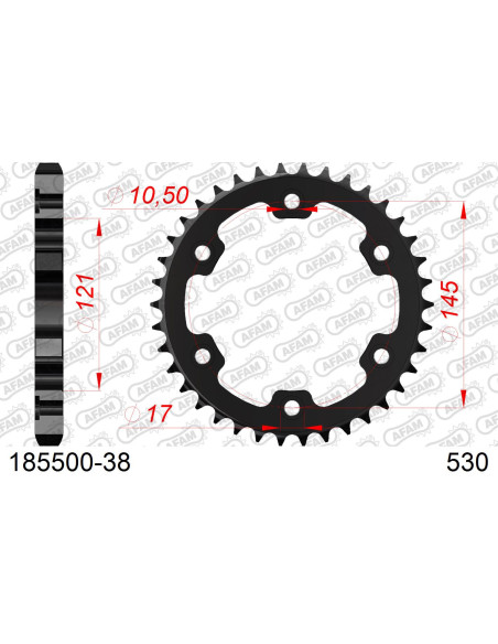 Kit chaîne acier ROYAL ENFIELD TRIALS 500 2019-2020   