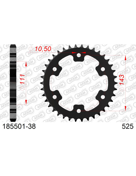 Kit chaîne acier ROYAL ENFIELD 650 CONTINENTAL 2020   