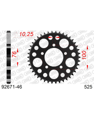 Kit chaîne acier BENELLI IMPERIALE 400 2018-2021   
