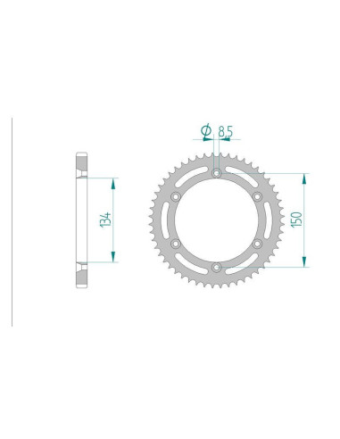 Kit chaine DID  ACIER KAWASAKI KDX 125   A1,A2,A3 1988 à 1990