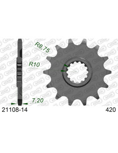 Kit chaîne alu AB YAMAHA YZ 65 2018-2023    2