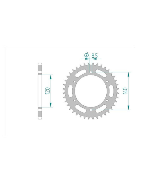 Kit chaine DID  ACIER KAWASAKI KL 250   A1-A4 / C1-C2,A1-A4 / C1-C2 1980 à 1986