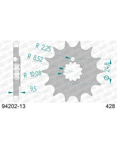 Kit chaîne acier SLK KTM 85 SX BW 2018-2023    2