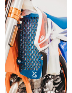 Ensemble De Protections De Radiateur Ktm / Hsq Argent 17-19 X-Grip  2