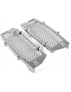 Ensemble De Protections De Radiateur Ktm / Hsq Argent '20 X-Grip 
